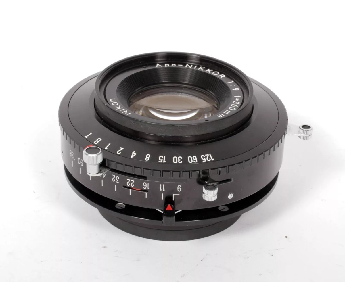 Nikon Apo Nikkor 360mm F9 Lens in custom Copal #3 shutter
